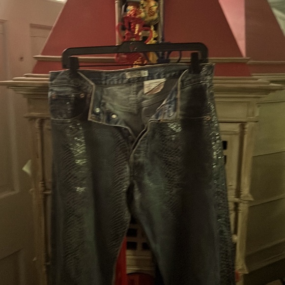 Authentic Levi’s Strauss Snake skin look jeans sz 31 - Picture 1 of 6